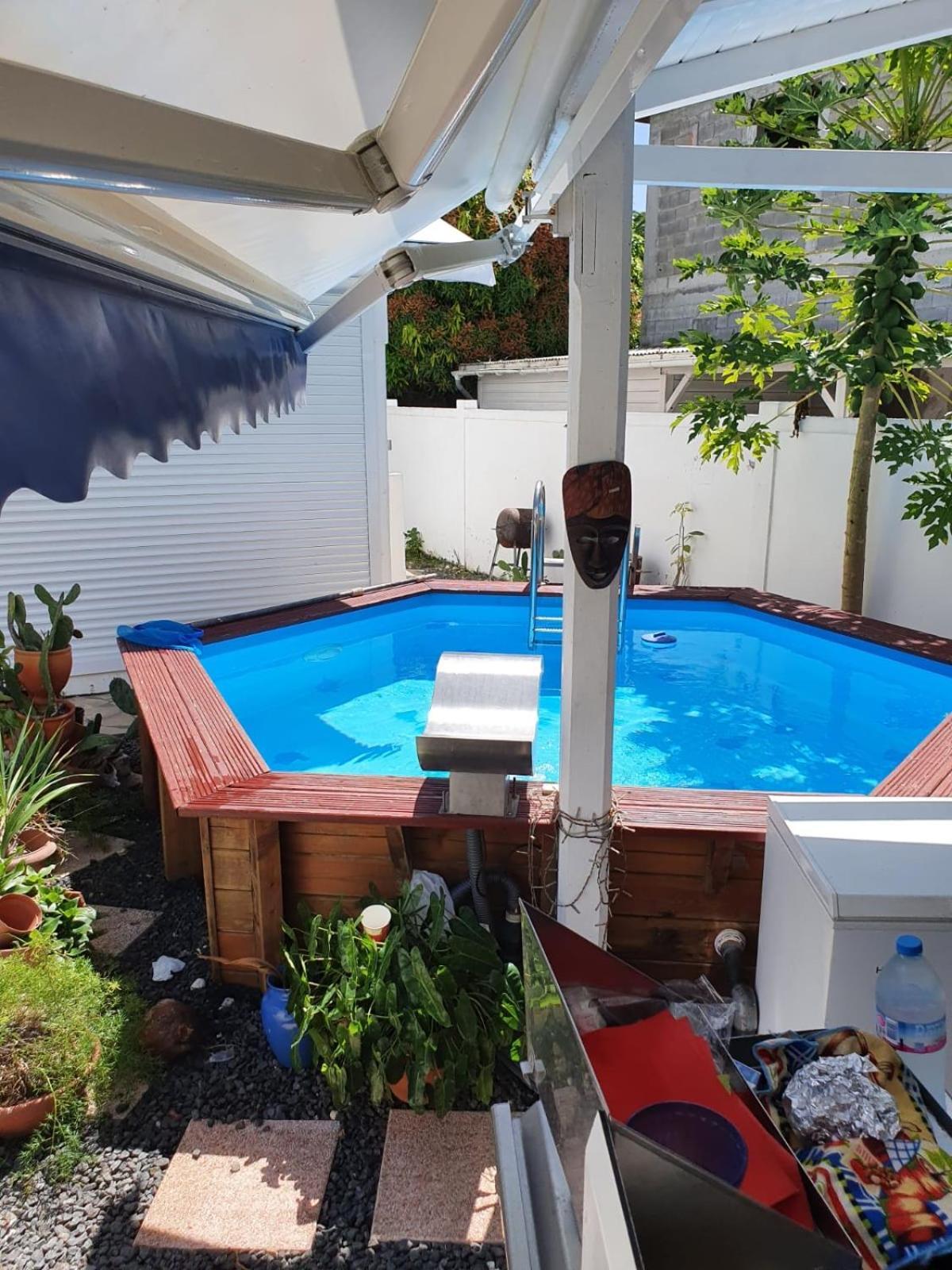 Le Sable Bleu - Evasion Tropicale A Sainte-Anne - Plage 5Min - Piscine - Parking - Logement Climatise - Vue Sur Les Palmiers - Parfait Pour Sejours En Famille Ou Entre Amis Экстерьер фото