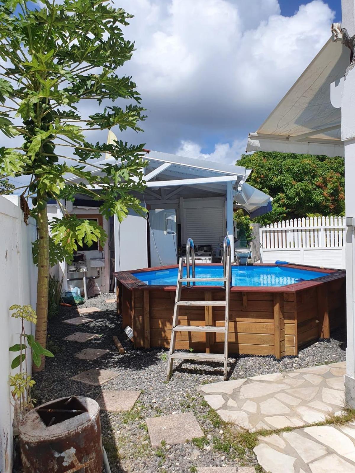 Le Sable Bleu - Evasion Tropicale A Sainte-Anne - Plage 5Min - Piscine - Parking - Logement Climatise - Vue Sur Les Palmiers - Parfait Pour Sejours En Famille Ou Entre Amis Экстерьер фото