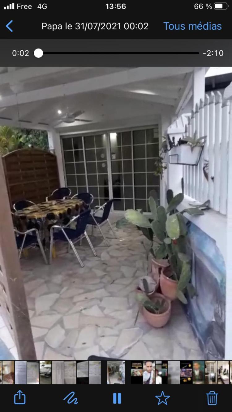 Le Sable Bleu - Evasion Tropicale A Sainte-Anne - Plage 5Min - Piscine - Parking - Logement Climatise - Vue Sur Les Palmiers - Parfait Pour Sejours En Famille Ou Entre Amis Экстерьер фото